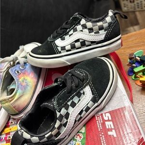 Checkered Black and White Sneakers